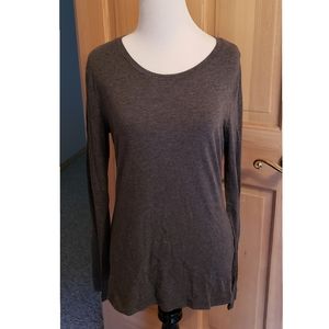 BANANA REPUBLIC FACTORY Women's S Gray L/S Tee